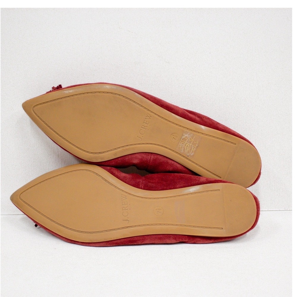 J Crew Lottie Flats Pointy Toe w/ Tassels Suede  | J Crew Shoes | Leather | 7.5 - Picture 9 of 10